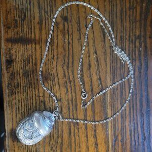 Egyptian Scarab Pendant with Silver tone Metal Host Pick